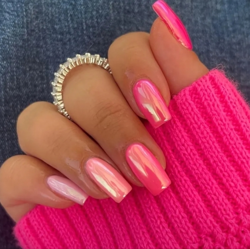 🔥3/$21 Aurora Pinks Press On Nail Set